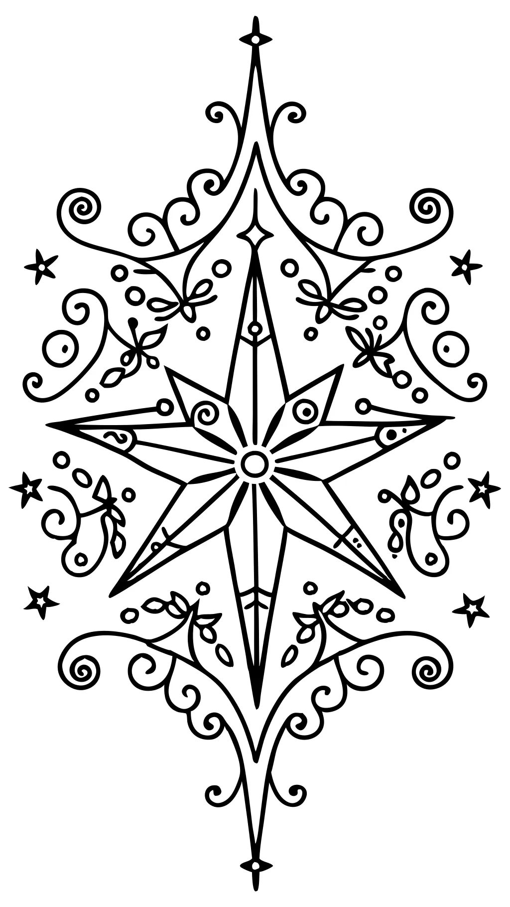 coloring page star